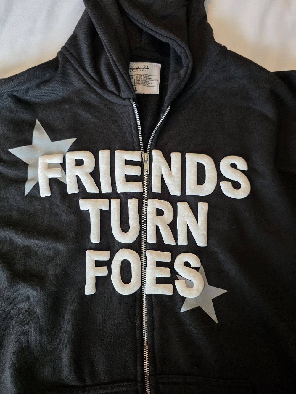 Life Of Phonzi Friends Turn Foes Full Zip Hoodie Streetwear Urban Unisex